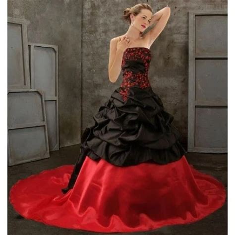 Buy 2017 Black And Red Victorian Gothic Wedding
