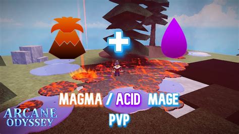Magmaacid Mage Pvp Roblox Arcane Odyssey Youtube