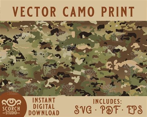 Operational Camouflage Pattern Ocp Vector Camouflage Pattern Etsy