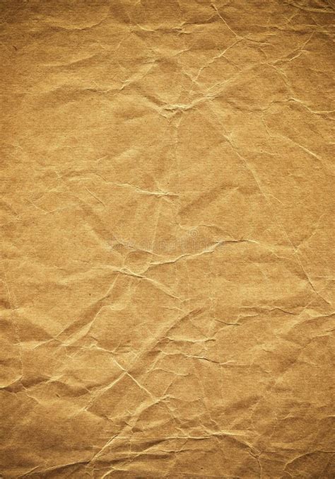 Blank Crumpled Brown Paper Textured Background Stock Image Image Of