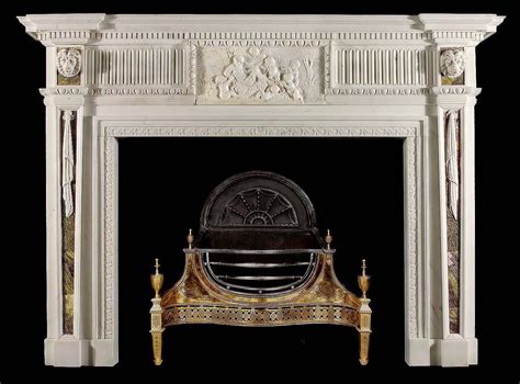 Antique Georgian Irish Silenus Neo Classical Fireplace Mantel English