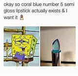 Photos of Coral Blue Number 5 Semi Gloss Lipstick