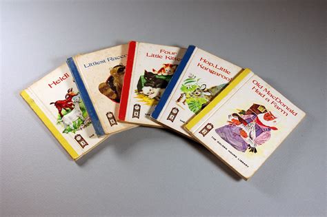 Mini Childrens Books Golden Hours Library Set Of 5 Short Stories