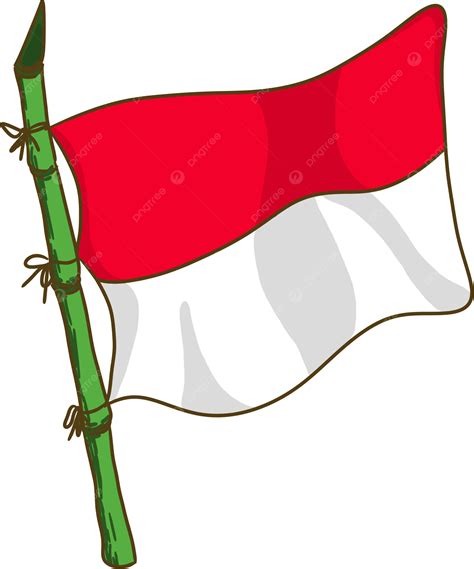 Bandera De Indonesia La Bandera Ondea Png Bandera Indonesia Rojo Y