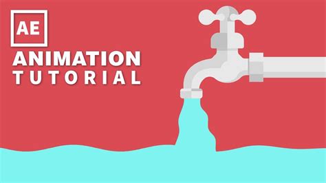 After Effects Tutorial Motion Graphics Water Tap Animation Easy Way