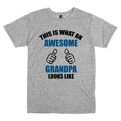 Funny T Shirt For Grandpa This Is What An Awesome Grandpa Looks Like Funny Tshirts Shirts