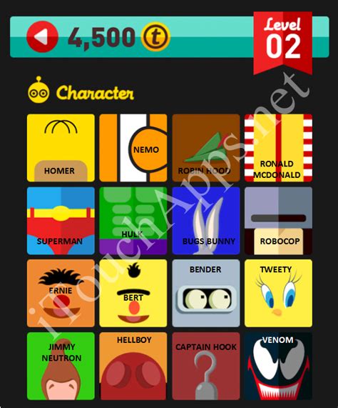 Robot On Icon Pop Quiz Characters Level 3 Page 1