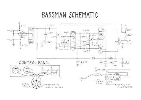 Fender Bassman Schematic