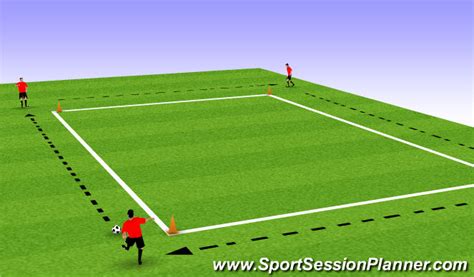 Footballsoccer Back Foot Passing Drill Technical Ball Control