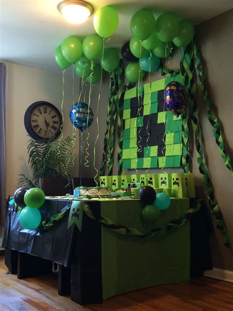 Minecraft Themed Birthday Party