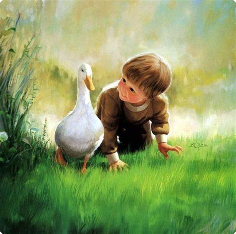 Cute Babies In Oil Painting Picture 01