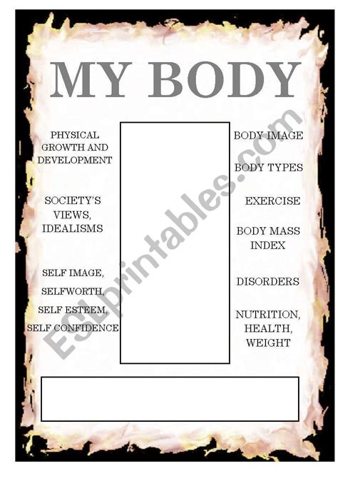 English Worksheets Body Image