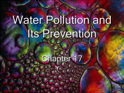 Ppt Water Pollution And Its Prevention Powerpoint