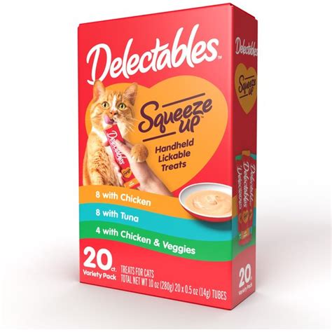 Hartz Delectables Squeeze Up Variety Pack Grain Free Lickable Cat