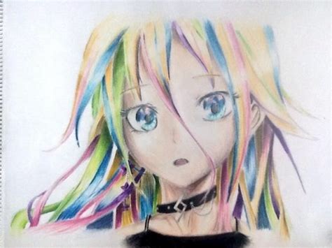 Rainbow Hair Anime Girl By Jenshertog On Deviantart