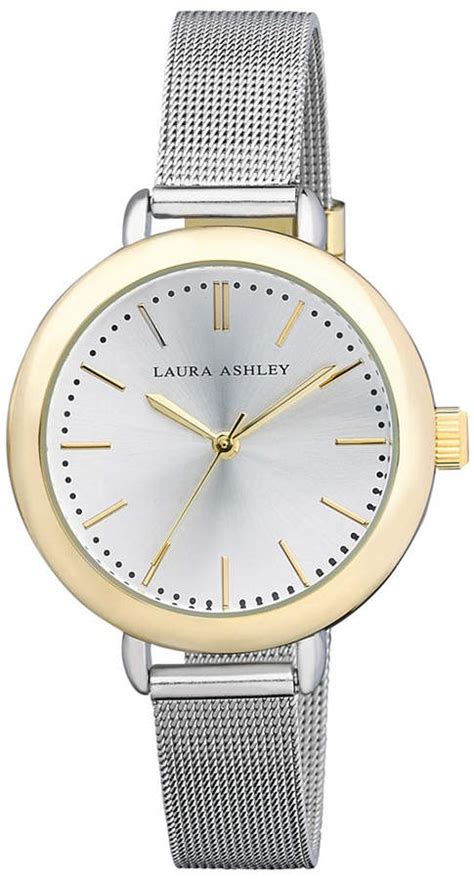 Laura Ashley Ladies Two Tone Mesh Watch And Reviews Macys In 2021