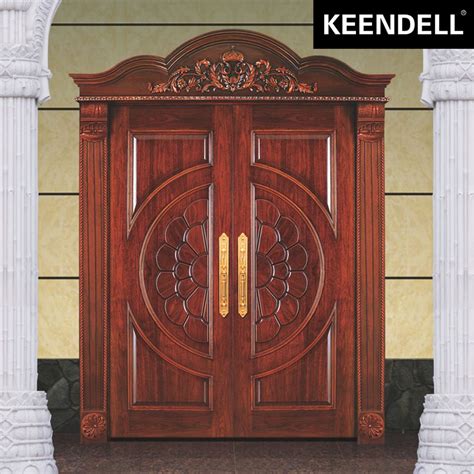 Your front door serves as your home's first impression, offering a sneak peek of the style and comfort within. Hot sale exterior entry front wooden composite main door designs double door | Double door ...