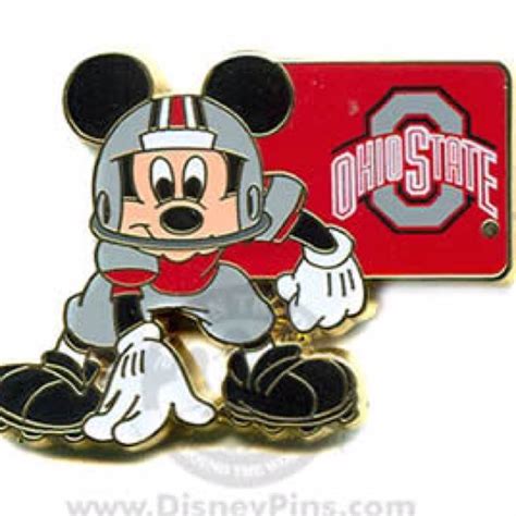 Mickey Mouse Buckeye Pin Mickey Mouse Ohio State Osu Buckeye