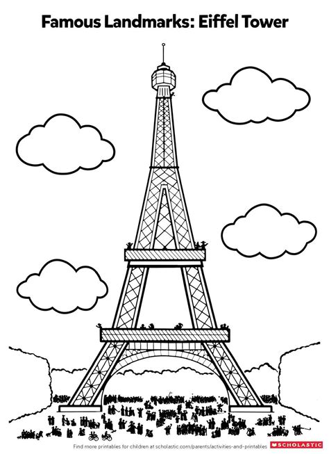 Your Child Can Take A Trip To France By Coloring In This Parisian