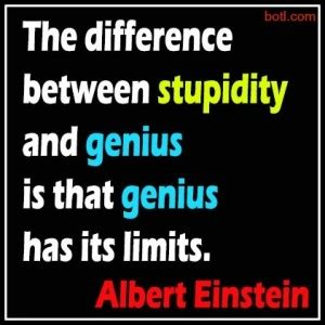 Some of his most remarkable work was complete albert einstein did not have a middle name. Albert Einstein Quotes Stupidity. QuotesGram
