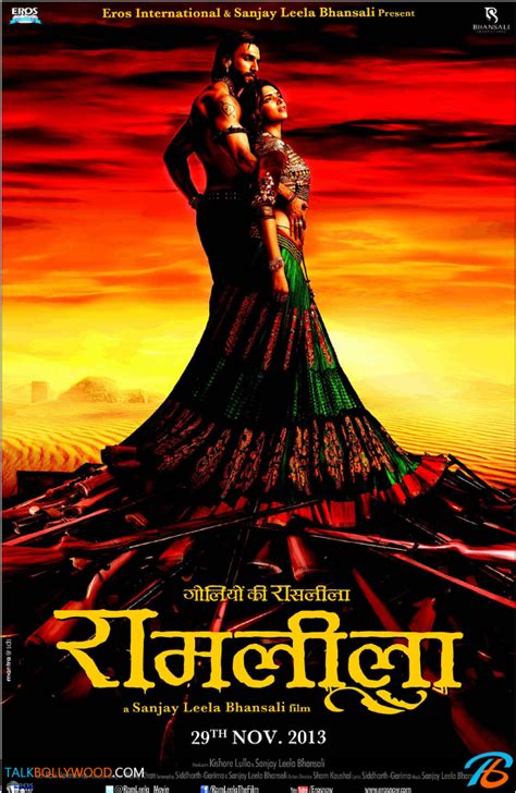 Ram Leela First Look Poster Ranveer Singh Deepika Padukone Talk Bollywood