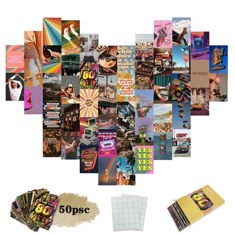 Buy Dalihebo Retro 80s Wall Collage Kit Aesthetic Pictures Aesthetic