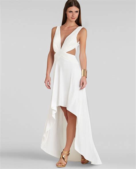 White High Low Dress