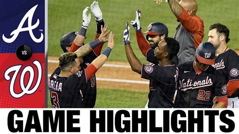 michael a taylor hits walk off single in nats win braves nationals game highlights 9 11 20
