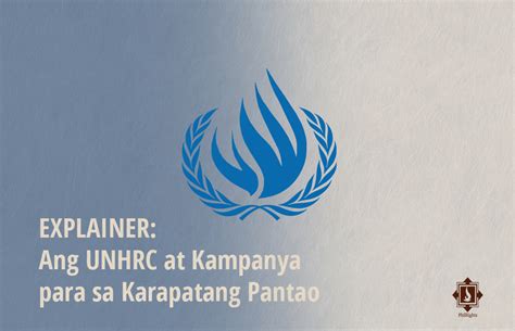 Explainer Ang United Nations Human Rights Council At Kampanya Para Sa