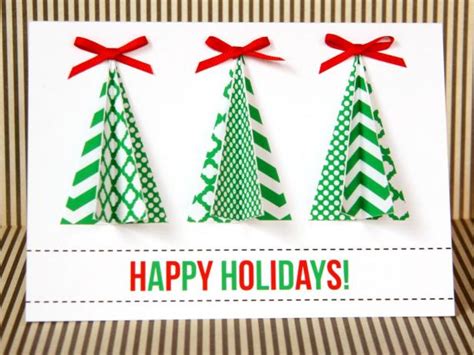 Diy modern holiday greeting cards. Handmade Christmas Tree Card | HGTV