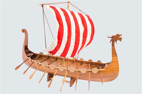 Drakkar Viking Ship Model Viking Wooden Boat Replica