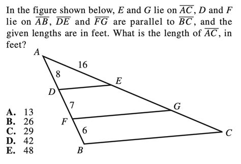 Solved In The Figure Shown Below E And G Lie On Ac D And F