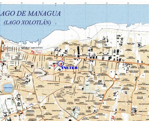 Mapa De Managua Y Sus Municipios