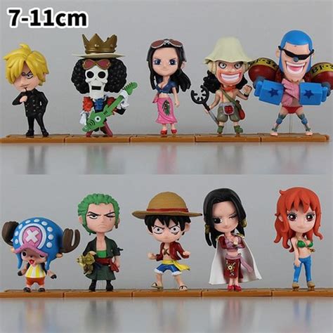 Figurines De Dessin Animé One Piece En Pvc Modèle Daction Jouets Jolie