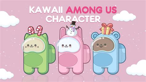 Kawaii Cute Among Us Characters Wallpaper Fuegoder Revolucion