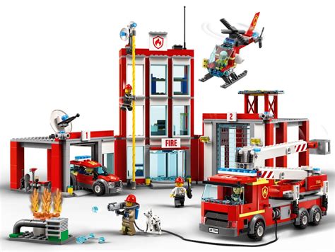 Uk Exclusive Lego City 77943 Fire Station Starter Set And 77944 Fire