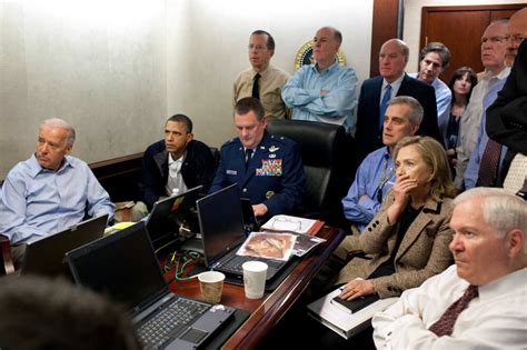 Photo Inside The Situation Room As The Operation Happened The Two