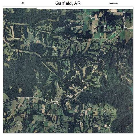 Aerial Photography Map Of Garfield Ar Arkansas