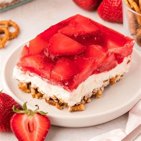 Old Fashioned Strawberry Pretzel Salad Recipe The First Year