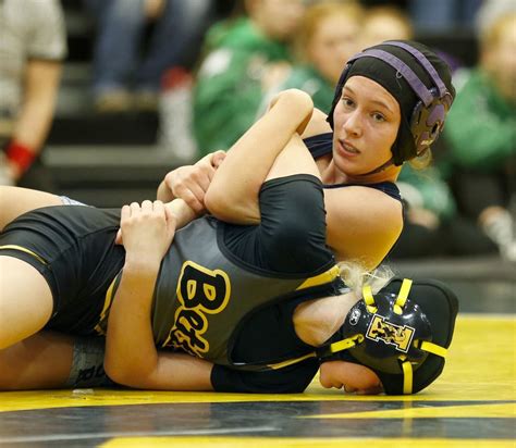 Girls State Wrestling Agwsrs Gerbracht Leaps Into State History