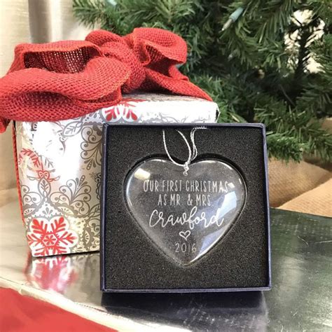 Our First Christmas Personalized Crystal Ornament You Can Find More