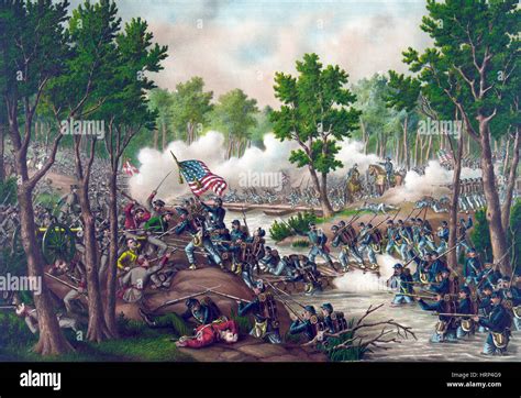 American Civil War Battle Of Spotsylvania 1864 Stock Photo Alamy