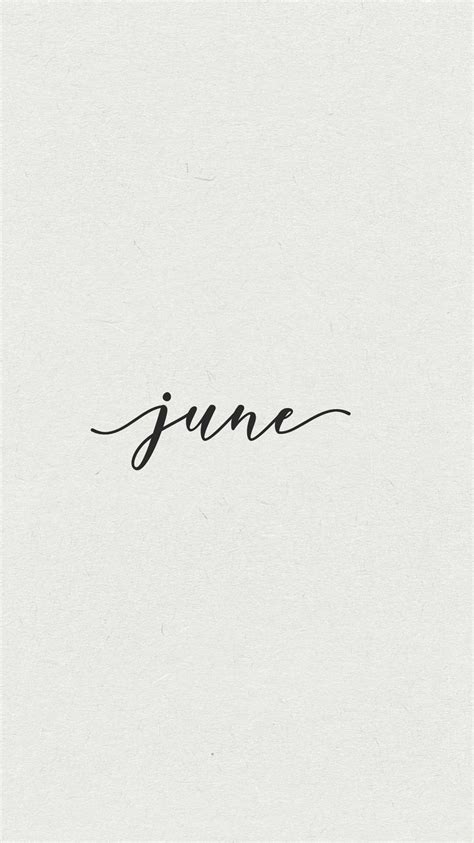 June Written In Calligraphy Calli Graphy