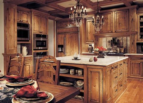 Pin by mary banser on kitchen ideas kitchen cabinet layout. White granite with rustic hickory or knotty alder cabinets ...