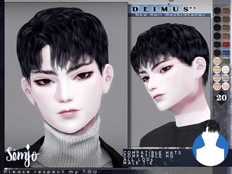The Sims 4 Male Hairstyle Deimus By Kimsimjo At Tsr The Sims Book