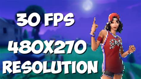 Playing Fortnite At 30 Fps With The Lowest Resolution Youtube