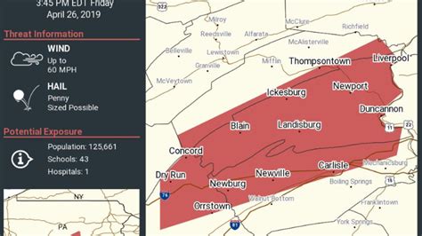 Severe Thunderstorm Warning Issued For Central Pa Whp