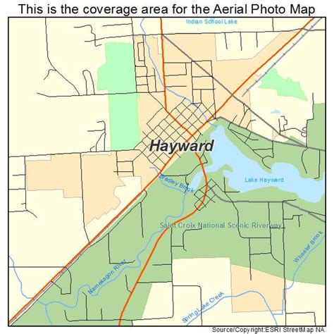 Aerial Photography Map Of Hayward Wi Wisconsin