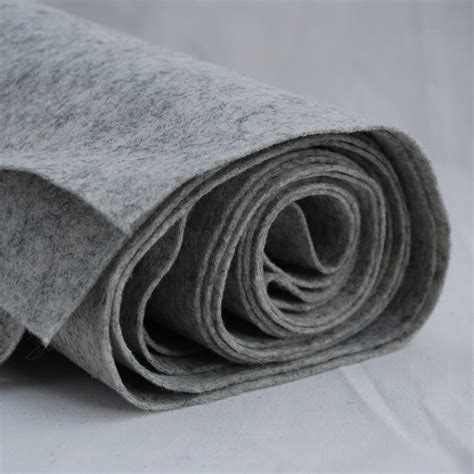 100 Wool Felt Fabric Approx 1mm Thick Natural Light Grey