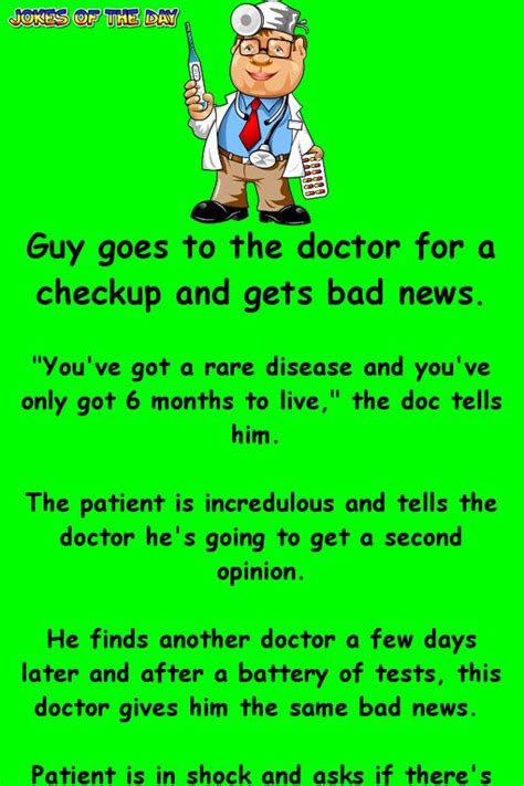 The Guy Cant Believe What The Doctor Suggests Doctor Jokes Humor